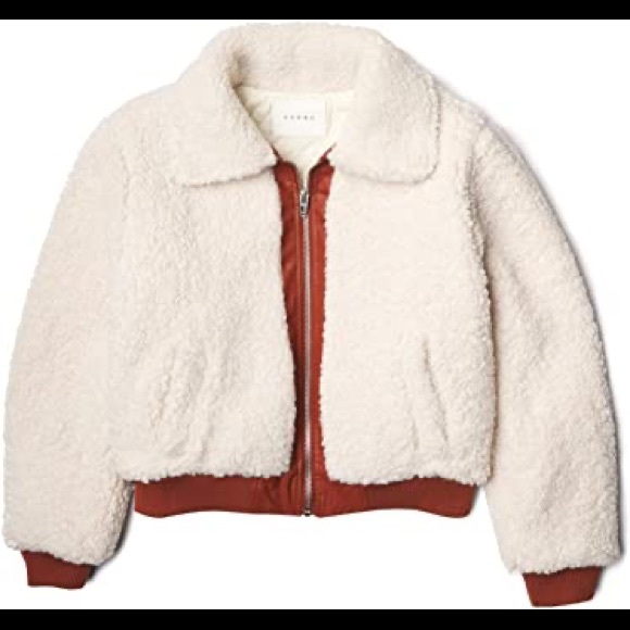 BLANK NYC Sherpa Jacket In Marshmallow - Picture 9 of 10